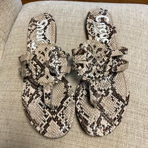 Sam Edelman snake skin sandals.